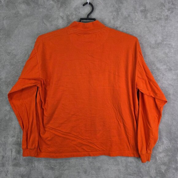 Mens Red Oak Orange Shirt Oklahoma State Cowboys Long Sleeve Mock Neck Size XXL - Picture 5 of 8